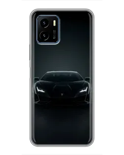 Чехол для Vivo Y15s с картинкой «Черный Lamborghini Aventador» Чехол для Vivo Y15s с картинкой «Черный Lamborghini Aventador»