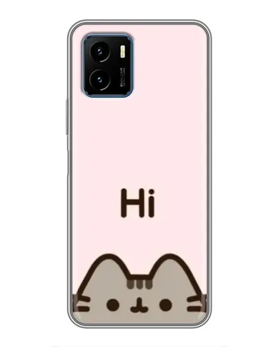 Чехол для Vivo Y15s с картинкой «Пушин говорит Hi» Чехол для Vivo Y15s с картинкой «Пушин говорит Hi»