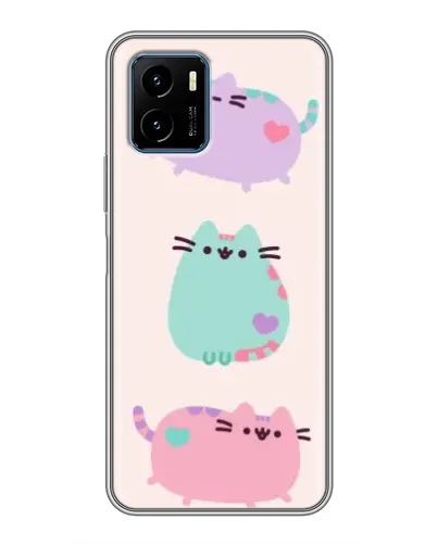 Чехол для Vivo Y15s с картинкой «Pusheen трио» Чехол для Vivo Y15s с картинкой «Pusheen трио»