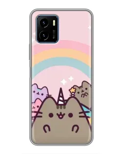 Чехол для Vivo Y15s с картинкой «Единорог Pusheen»