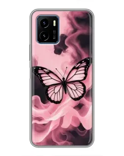 Чехол для Vivo Y15s с картинкой «Бабочка в дыму» Чехол для Vivo Y15s с картинкой «Бабочка в дыму»