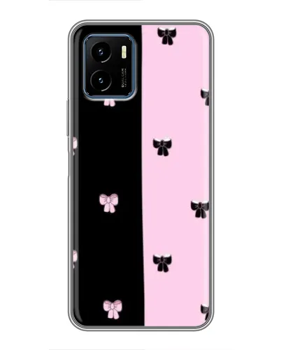 Чехол для Vivo Y15s с картинкой «Контрастные банты»