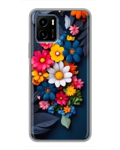 Чехол для Vivo Y15s с картинкой «Цветочная феерия»