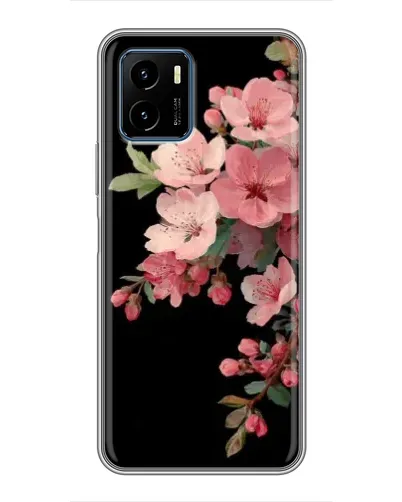 Чехол для Vivo Y15s с картинкой «Розовая ветка сакуры»