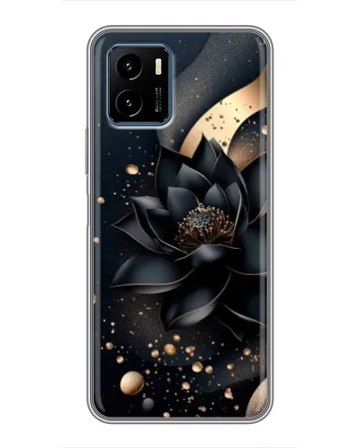 Чехол для Vivo Y15s с картинкой «Черный лотос»
