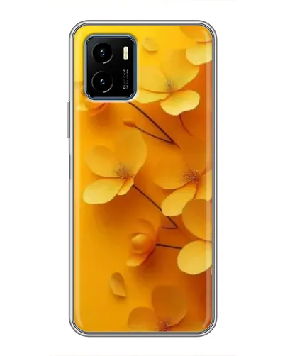 Чехол для Vivo Y15s с картинкой «Золотые лепестки»