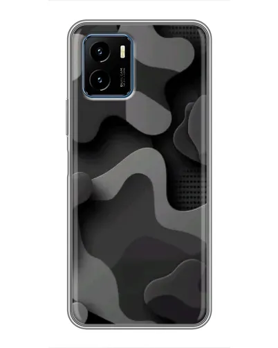 Чехол для Vivo Y15s с картинкой «Темный абстрактный камуфляж» Чехол для Vivo Y15s с картинкой «Темный абстрактный камуфляж»