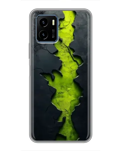 Чехол для Vivo Y15s с картинкой «Салатовый разлом скалы» Чехол для Vivo Y15s с картинкой «Салатовый разлом скалы»