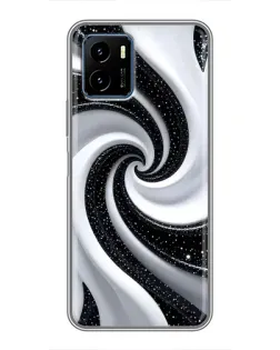 Чехол для Vivo Y15s с картинкой «Черно-белая спираль» Чехол для Vivo Y15s с картинкой «Черно-белая спираль»