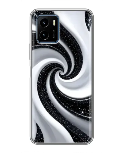 Чехол для Vivo Y15s с картинкой «Черно-белая спираль» Чехол для Vivo Y15s с картинкой «Черно-белая спираль»