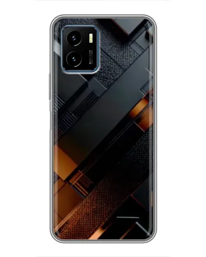 Чехол для Vivo Y15s с картинкой «Черные геометрические блоки» Чехол для Vivo Y15s с картинкой «Черные геометрические блоки»