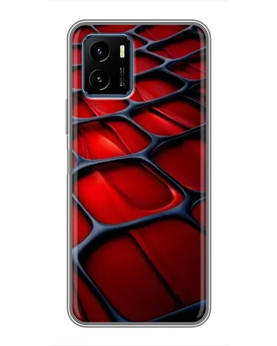 Чехол для Vivo Y15s с картинкой «Красная глянцевая сетка» Чехол для Vivo Y15s с картинкой «Красная глянцевая сетка»