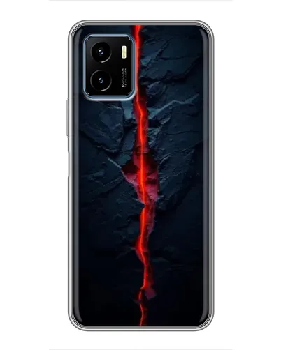 Чехол для Vivo Y15s с картинкой «Kрасная лавовая трещина» Чехол для Vivo Y15s с картинкой «Kрасная лавовая трещина»