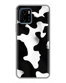 Чехол для Vivo Y15s с картинкой «Черно-белое пятно»