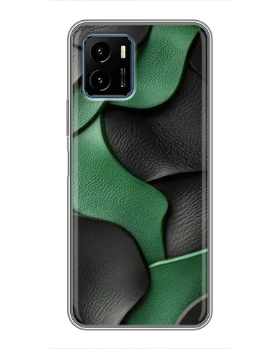 Чехол для Vivo Y15s с картинкой «Зеленые кожаные волны» Чехол для Vivo Y15s с картинкой «Зеленые кожаные волны»