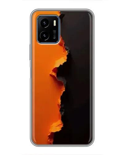Чехол для Vivo Y15s с картинкой «Оранжевый разлом» Чехол для Vivo Y15s с картинкой «Оранжевый разлом»