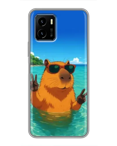 Чехол для Vivo Y15s с картинкой «Морская капибара» Чехол для Vivo Y15s с картинкой «Морская капибара»