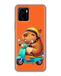 Чохол для Vivo Y15s з картинкою «Капібара на скутері» Чохол для Vivo Y15s з картинкою «Капібара на скутері»