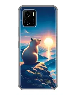 Чохол для Vivo Y15s з картинкою «Захід сонця з капібарою» Чохол для Vivo Y15s з картинкою «Захід сонця з капібарою»