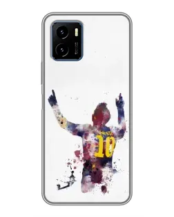 Чехол для Vivo Y15s с картинкой «Акварельный Месси Барселона» Чехол для Vivo Y15s с картинкой «Акварельный Месси Барселона»