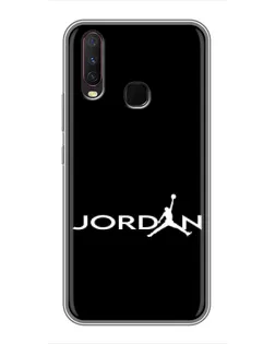 Чехол для Vivo Y17 с картинкой «Jordan White Logo»