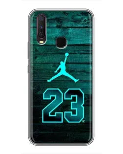 Чехол для Vivo Y17 с картинкой «Jordan Cyan 23»