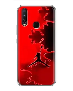 Чехол для Vivo Y17 с картинкой «Jordan Red Smoke»