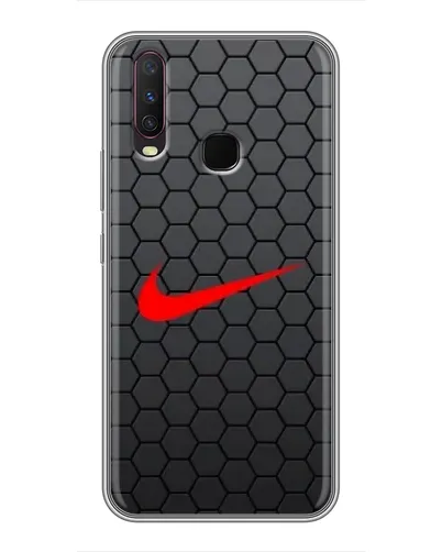 Чехол для Vivo Y17 с картинкой «Nike — карбоновая сетка» Чехол для Vivo Y17 с картинкой «Nike — карбоновая сетка»