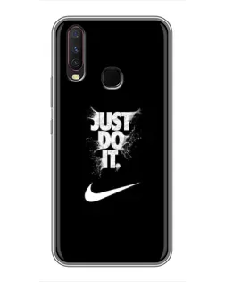 Чехол для Vivo Y17 с картинкой «Текстовый принт Nike»