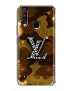 Чехол для Vivo Y17 с картинкой «Камуфляжный Louis Vuitton»