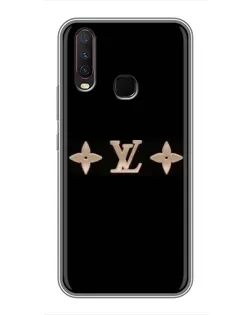 Чехол для Vivo Y17 с картинкой «Louis Vuitton — минимализм»