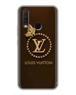 Чехол для Vivo Y17 с картинкой «LV — золотая печать»
