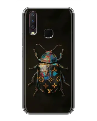 Чехол для Vivo Y17 с картинкой «LV — мраморный принт»