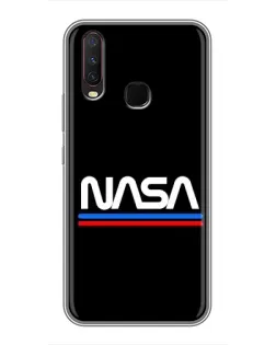 Чехол для Vivo Y17 с картинкой «NASA — классика Red Blue» Чехол для Vivo Y17 с картинкой «NASA — классика Red Blue»