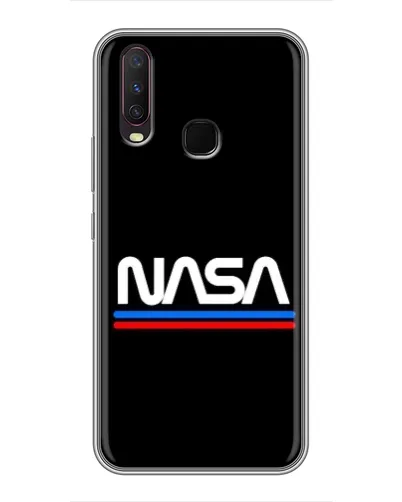 Чехол для Vivo Y17 с картинкой «NASA — классика Red Blue» Чехол для Vivo Y17 с картинкой «NASA — классика Red Blue»