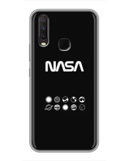 Чехол для Vivo Y17 с картинкой «NASA — технический принт» Чехол для Vivo Y17 с картинкой «NASA — технический принт»