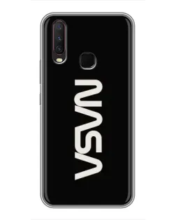 Чехол для Vivo Y17 с картинкой «NASA — вертикальный логотип» Чехол для Vivo Y17 с картинкой «NASA — вертикальный логотип»