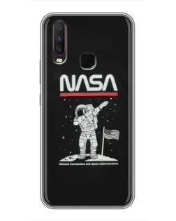 Чехол для Vivo Y17 с картинкой «NASA — шагаем по Луне» Чехол для Vivo Y17 с картинкой «NASA — шагаем по Луне»