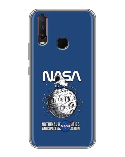 Чехол для Vivo Y17 с картинкой «NASA — лунная миссия» Чехол для Vivo Y17 с картинкой «NASA — лунная миссия»