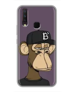 Чехол для Vivo Y17 с картинкой «Bored Ape в кепке»
