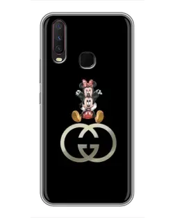 Чехол для Vivo Y17 с картинкой «Минни Маус на лого» Чехол для Vivo Y17 с картинкой «Минни Маус на лого»