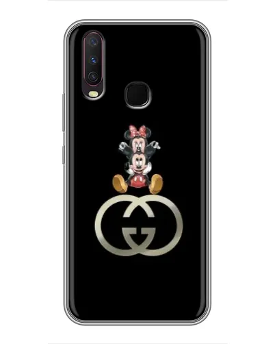 Чехол для Vivo Y17 с картинкой «Минни Маус на лого»