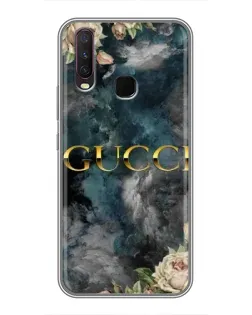 Чехол для Vivo Y17 с картинкой «Абстрактные цветы Gucci» Чехол для Vivo Y17 с картинкой «Абстрактные цветы Gucci»
