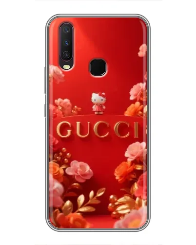 Чехол для Vivo Y17 с картинкой «Gucci — золотой сад»
