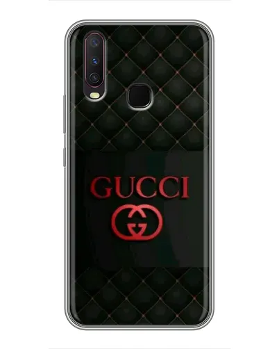Чехол для Vivo Y17 с картинкой «Gucci — стеганый черный»