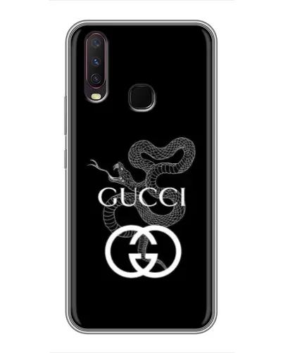 Чехол для Vivo Y17 с картинкой «Gucci — серебряная змея»