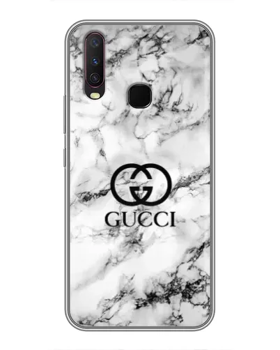 Чехол для Vivo Y17 с картинкой «Gucci — мраморный шик»