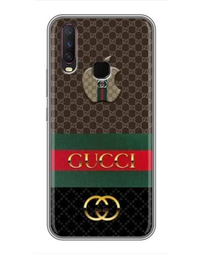 Чехол для Vivo Y17 с картинкой «Gucci — брендированный десерт»