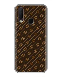 Чехол для Vivo Y17 с картинкой «Gucci — золотые диагонали» Чехол для Vivo Y17 с картинкой «Gucci — золотые диагонали»
