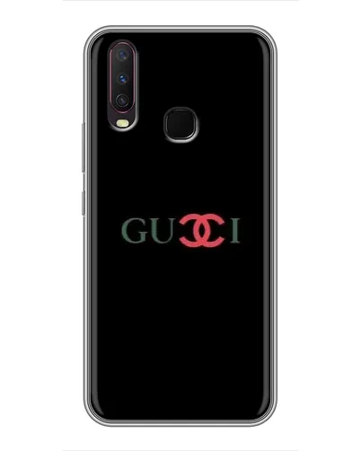 Чехол для Vivo Y17 с картинкой «Gucci — красный градиент»